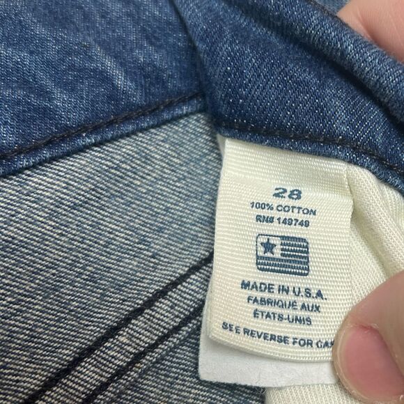 Sandrine Rose Size 28 Women's Embroidered Vintage Culotte Wide-Leg Jeans Boho - Picture 7 of 7